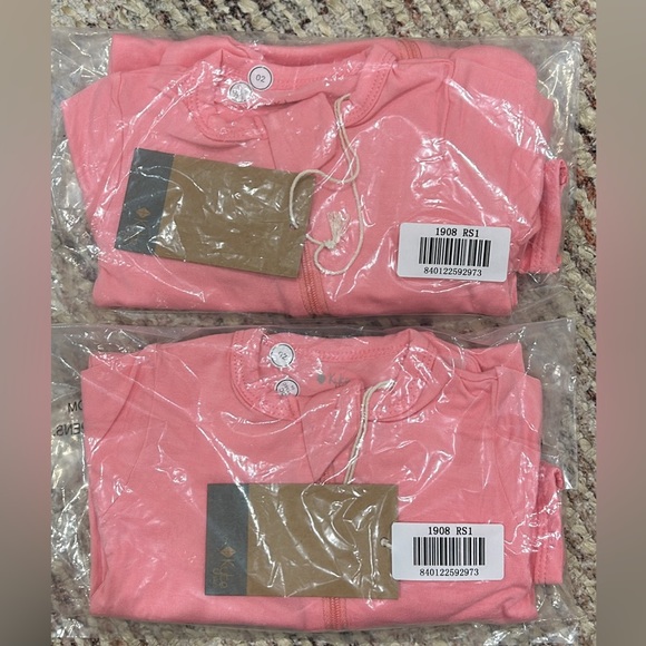 BNWT Kyte Baby Rose Footie - Picture 2 of 2